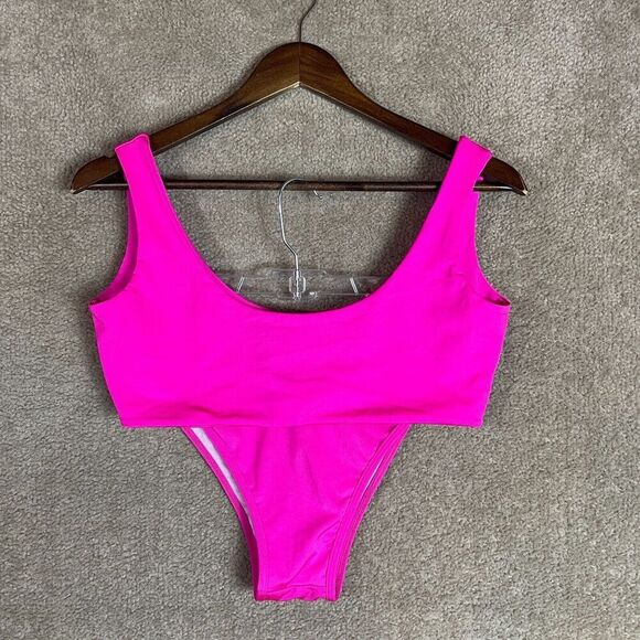 Prettly Little Thing Mix & Match Swim Bikini Top & Bottom Size 12/8 Pink 2 Piece - Picture 2 of 9